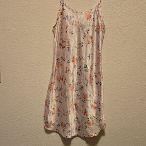 B18 Gilligan OMalley Pink Floral Slip Dress Sz Med